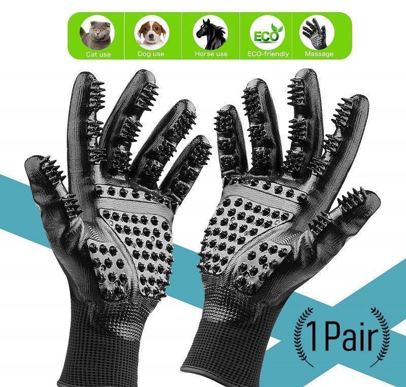Pet Grooming Gloves For Cats, Dogs & Horses - woowwish.com